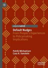 Default Nudges: From People's Experiences to Policymaking Implications