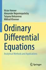 Ordinary Differential Equations: Analytical Methods and Applications