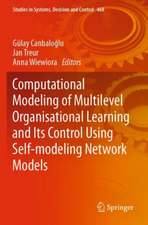 Computational Modeling of Multilevel Organisational Learning and Its Control Using Self-modeling Network Models