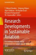 Research Developments in Sustainable Aviation: Proceedings of International Symposium on Sustainable Aviation 2021