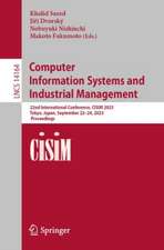 Computer Information Systems and Industrial Management: 22nd International Conference, CISIM 2023, Tokyo, Japan, September 22–24, 2023, Proceedings