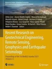 Recent Research on Geotechnical Engineering, Remote Sensing, Geophysics and Earthquake Seismology: Proceedings of the 1st MedGU, Istanbul 2021 (Volume 3)