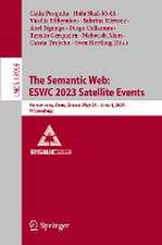 The Semantic Web: ESWC 2023 Satellite Events: Hersonissos, Crete, Greece, May 28 - June 1, 2023, Proceedings