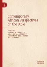 Contemporary African Perspectives on the Bible