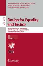 Design for Equality and Justice: INTERACT 2023 IFIP TC 13 Workshops, York, UK, August 28 – September 1, 2023, Revised Selected Papers, Part I