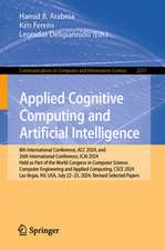 Applied Cognitive Computing and Artificial Intelligence
