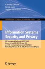 Information Systems Security and Privacy