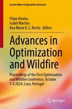 Advances in Optimization and Wildfire