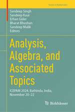 Analysis, Algebra, and Associated Topics