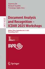 Document Analysis and Recognition - ICDAR 2025 Workshops