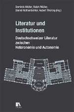 Literatur und Institutionen