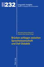 Brücken schlagen zwischen Sprachwissenschaft und DaF-Didaktik