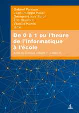 De 0 à 1 ou l'heure de l'informatique à l'école