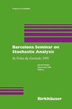 Barcelona Seminar on Stochastic Analysis: St. Feliu de Guíxols, 1991