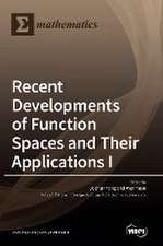 Recent Developments of Function Spaces and Their Applications I