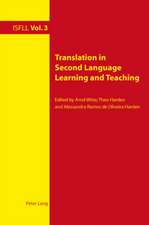 Translation in Second Language Learning and Teaching