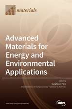 Advanced Materials for Energy and Environmental Applications