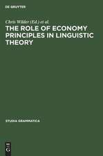 The Role of Economy Priciples in Linguistic Theory