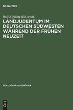 Landjudentum im deutschen Südwesten während der Frühen Neuzeit