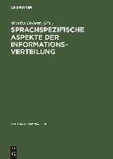 Sprachspezifische Aspekte der Informationsverteilung