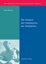 Die Einheit der Substanzen bei Aristoteles