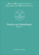 Berichte und Abhandlungen, Band 11