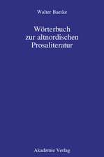 Wörterbuch zur altnordischen Prosaliteratur