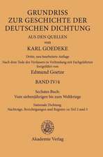 Sechstes Buch: Vom siebenjährigen bis zum Weltkriege: Nationale Dichtung. Nachträge, Berichtigungen und Register zu Teil 2 und 3