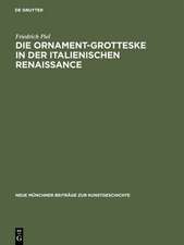 Die Ornament–Grotteske in der italienischen Rena – Zu ihrer kategorialen Struktur und Entstehung