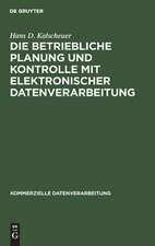 Die betrieSiche Planung und Kontrolle mit elektronischer Datenverarbeitung