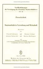 Pressefreiheit. Staatsaufsicht in Verwaltung und Wirtschaft: Aussprache zu den Berichten in den Verhandlungen der Tagung der Deutschen Staatsrechtslehrer zu Saarbrücken vom 9. bis 12. Oktober 1963