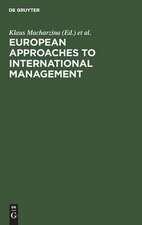 European Approaches to International Management