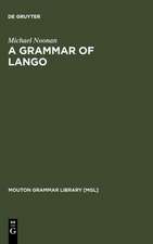 A Grammar of Lango