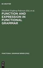 Function and Expression in Functional Grammar