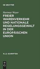 Freier Warenverkehr und nationale Regelungsgewalt in der Europäischen Union