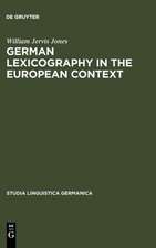 German Lexicography in the European Context: A descriptive bibliography of printed dictionaries and word lists containing German language (1600-1700)