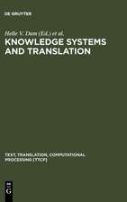 Knowledge Systems and Translation