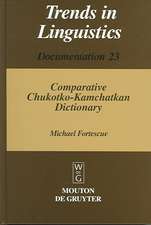 Comparative Chukotko-Kamchatkan Dictionary