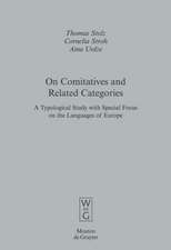 On Comitatives and Related Categories: A Typological Study with Special Focus on the Languages of Europe