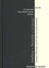 Interfaces + Recursion = Language?: Chomsky's Minimalism and the View from Syntax-Semantics