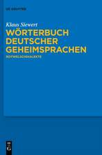 Wörterbuch deutscher Geheimsprachen: Rotwelschdialekte