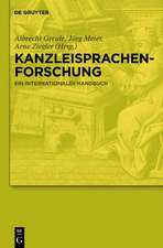 Kanzleisprachenforschung: Ein internationales Handbuch