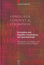 Perzeption und kognitive Verarbeitung der Sprechmelodie