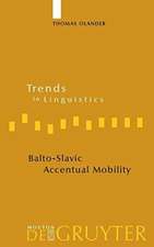 Balto-Slavic Accentual Mobility