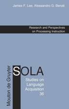 Research and Perspectives on Processing Instruction