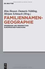 Familiennamengeographie: Ergebnisse und Perspektiven europäischer Forschung