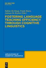 Fostering Language Teaching Efficiency through Cognitive Linguistics