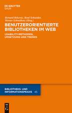 Benutzerorientierte Bibliotheken im Web