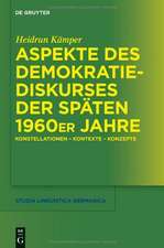 Aspekte des Demokratiediskurses der späten 1960er Jahre: Konstellationen – Kontexte – Konzepte