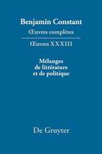 Mélanges de littérature et de politique